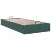 vidaXL Cadre de lit ottoman sans matelas vert foncé 90x190 cm velours