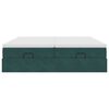 VidaXL Cadre de lit ottoman avec matelas vert foncé 180x200cm velours