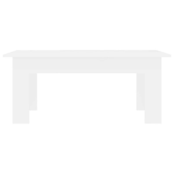 vidaXL Table basse Blanc 100x60x42 cm Bois d'ing&eacute;nierie