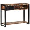 vidaXL Table console multicolore 100x35x75 cm bois massif r&eacute;cup&eacute;ration
