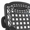 vidaXL Ensemble de tables de jardin 3 pcs Noir Aluminium coul&eacute;