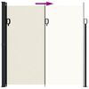 vidaXL Auvent lat&eacute;ral r&eacute;tractable cr&egrave;me 200x500 cm