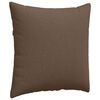 vidaXL Coussins de canap&eacute; 2 pcs Marron 60 x 60 cm tissu