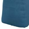 vidaXL Coussin de Dos Bleu 45 x 24 x 50 cm Velours