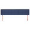 vidaXL T&ecirc;te de lit avec oreilles Bleu 163x16x78/88 cm Tissu