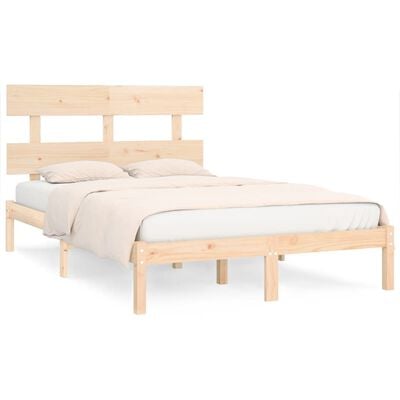 vidaXL Cadre de lit bois massif 180x200 cm super king