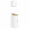 vidaXL Armoires de garage 2 pcs blanc bois d'ing&eacute;nierie