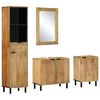 vidaXL Ensemble de meubles de salle de bain 4 pcs marron