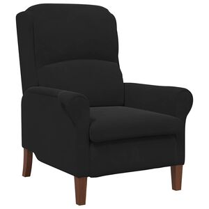 vidaXL fauteuil Noir Velours