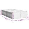 vidaXL Cadre de lit sans matelas bleu 120x200 cm tissu