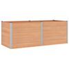 vidaXL Jardini&egrave;re sur&eacute;lev&eacute;e Marron 250 x 100 x 91 cm WPC et Aluminium