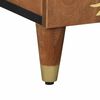 vidaXL Buffet avec porte Marron 90 x 33 x 75 cm Bois de mangue massif