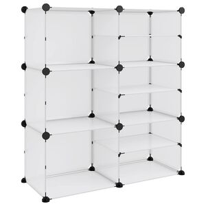 vidaXL &Eacute;tag&egrave;re &agrave; chaussures Transparent 84x31,5x93 cm PP