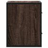 vidaXL Table de chevet murale ch&ecirc;ne marron 40x31x39,5 cm