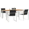 vidaXL EnsembledeRepasdeJardin 5 pcs Teck massif