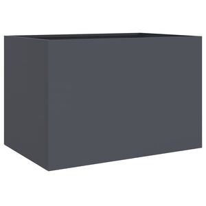 vidaXL Jardini&egrave;re anthracite 62x47x46 cm acier