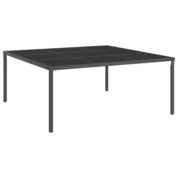 vidaXL Mobilier de salle &agrave; manger d'ext&eacute;rieur 13 pc Acier