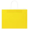 vidaXL Sacs en papier 50 pcs avec poign&eacute;es jaune 32x17x25 cm