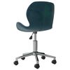 vidaXL Chaises pivotantes &agrave; manger lot de 4 Bleu Velours