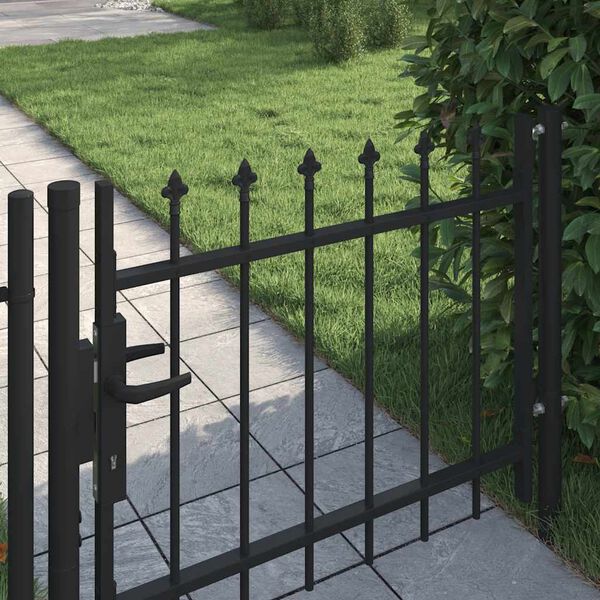 vidaXL Portail de porte Boxtel avec t&ecirc;te pointue 100x75 cm