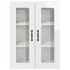 vidaXL Armoire de cuisine avec &eacute;tag&egrave;re Blanc brillant 60 x 31 x 80 cm