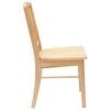 vidaXL Chaises de salle &agrave; manger 2 pcs Naturel 50 x 52,5 x 91 cm
