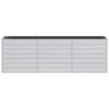 vidaXL Lit sur&eacute;lev&eacute; de jardin 240x40x77 cm Acier galvanis&eacute; Argent&eacute;