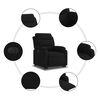 vidaXL Fauteuil inclinable &eacute;lectrique noir velours