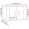 vidaXL Ensemble de meubles TV 3 pcs Ch&ecirc;ne fum&eacute; Bois d'ing&eacute;nierie