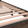vidaXL Cadre de lit sans matelas ch&ecirc;ne marron 135x190 cm