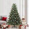 vidaXL Sapin de No&euml;l artificiel Vert 210 cm PVC, m&eacute;tal et plastique