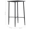 vidaXL Ensemble de bar 3 pcs Similicuir Blanc