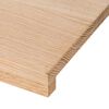 vidaXL Appuis de fen&ecirc;tre 2 pcs non trait&eacute; 120x40x2cm bois ch&ecirc;ne massif