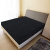 vidaXL Draps-housses Jersey 2 pcs Noir 180x200 cm Coton