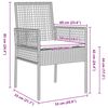 vidaXL Ensemble de salle &agrave; manger pour jardin 5 pcs Gris clair
