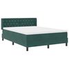 vidaXL Lit &agrave; ressorts avec matelas Vert fonc&eacute; 200 x 140 cm Velours