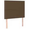 vidaXL Cadre de lit sans matelas marron fonc&eacute; 100x200 cm tissu
