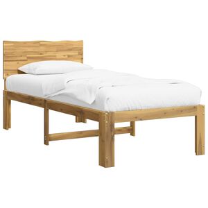 vidaXL Cadre de lit simple avec t&ecirc;te de lit ROSTOCK Blanc 80 x 200 cm