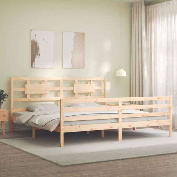 vidaXL Cadre de lit sans matelas bois massif