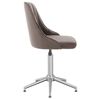 vidaXL Chaises pivotantes &agrave; manger lot de 6 gris clair velours
