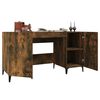 vidaXL Bureau Ch&ecirc;ne fum&eacute; 140x50x75 cm Bois d'ing&eacute;nierie