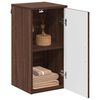 vidaXL Cabinet de salle de bain Ch&ecirc;ne brun 30 x 31,5 x 61 cm