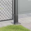 vidaXL Bases de poteau carr&eacute;es 4 pcs anthracite 71x71 mm