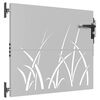 vidaXL Portail de jardin 85x75 cm acier corten conception d'herbe
