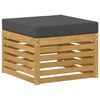 vidaXL Pouf d'Ext&eacute;rieur Bois d'Acacia Massif Blanc