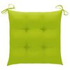 vidaXL Chaises pliables de jardin avec coussins lot de 8 Teck solide