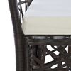 vidaXL Ensemble &agrave; manger de jardin 3 pcs Marron