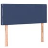 vidaXL Sommier &agrave; lattes de lit matelas et LED bleu 120x190 cm tissu