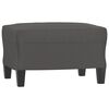 vidaXL Ensemble de canap&eacute;s 4 pcs avec coussins Gris Similicuir
