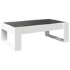 vidaXL Table basse avec LED infini blanc 90x53x30 cm